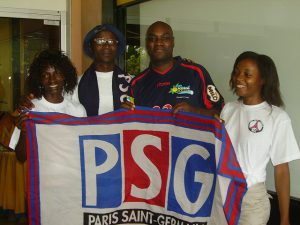Fans with PSG crest from 1994